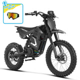 HappyRun F18 2.0 Electric Dirt Bike, 6000W Peak, 46 MPH, 60V 27Ah Battery, 60-Mile Range
