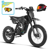 HappyRun F18 2.0 Electric Dirt Bike, 6000W Peak, 46 MPH, 60V 27Ah Battery, 60-Mile Range