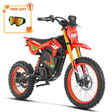 HappyRun F18 2.0 Electric Dirt Bike – 6000W, 46 MPH, 60V 27Ah Battery, 60-Mile Range