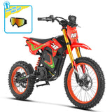 HappyRun F18 2.0 Electric Dirt Bike, 6000W Peak, 46 MPH, 60V 27Ah Battery, 60-Mile Range