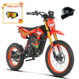 HappyRun F18 2.0 Electric Dirt Bike – 6000W, 46 MPH, 60V 27Ah Battery, 60-Mile Range