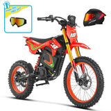 HappyRun F18 2.0 Electric Dirt Bike, 6000W Peak, 46 MPH, 60V 27Ah Battery, 60-Mile Range