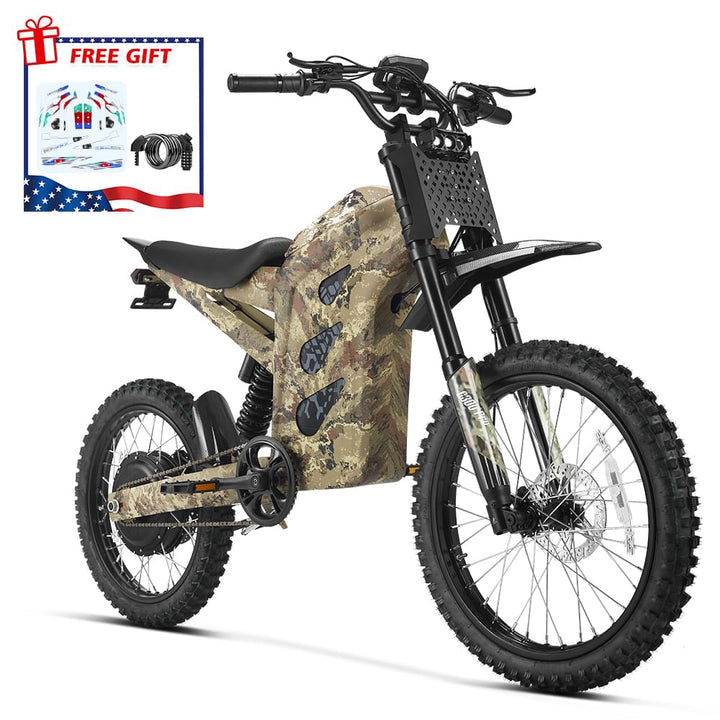 HappyRun G300 Pro Electric Dirt Bike – 6500W Peak, Max Speed - 50 MPH