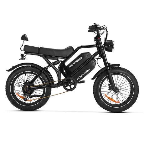 HappyRun G70 Dual-Battery Electric Cargo Bike 1000W Motor 28 mph 48V 30Ah Battery