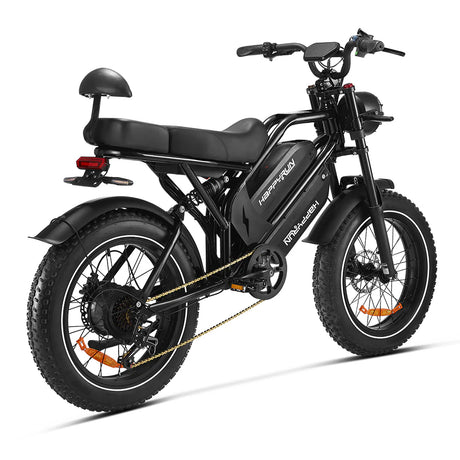 HappyRun G70 Dual-Battery Electric Cargo Bike 1000W Motor 28 mph 48V 30Ah Battery
