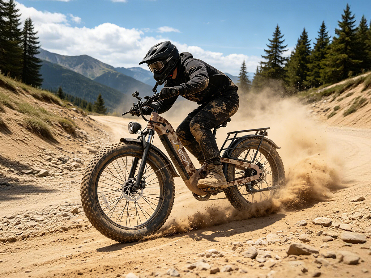 Jasion Thunder Pro ST Electric Fat Tire Bike – 2000W, 35 MPH, 52V 20Ah Battery, 90-Mile Range