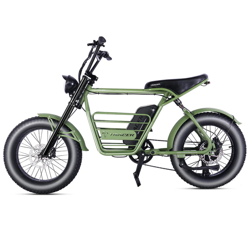 Tracer Verge 20" 800W Fat Tire E-Bike, Up to 28 MPH Top Speed, 48V 17.5Ah Battery, 55–65 Mile Range, 20×4.0 Tires, Shimano 7-Speed