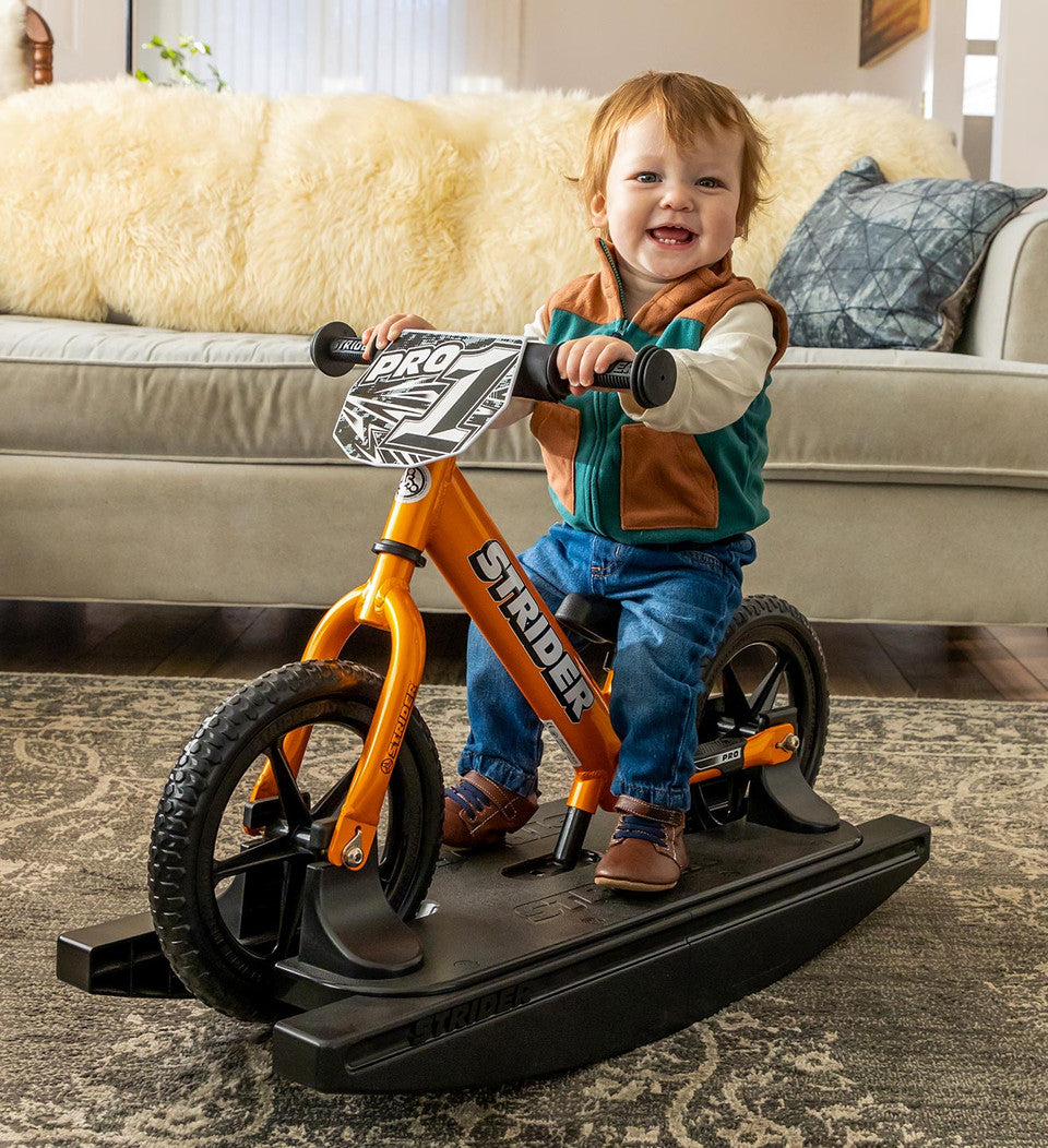 Strider Pro 2-in-1 Rocking Bike – Ultra-Light Balance Bike + Removable Rocking Base