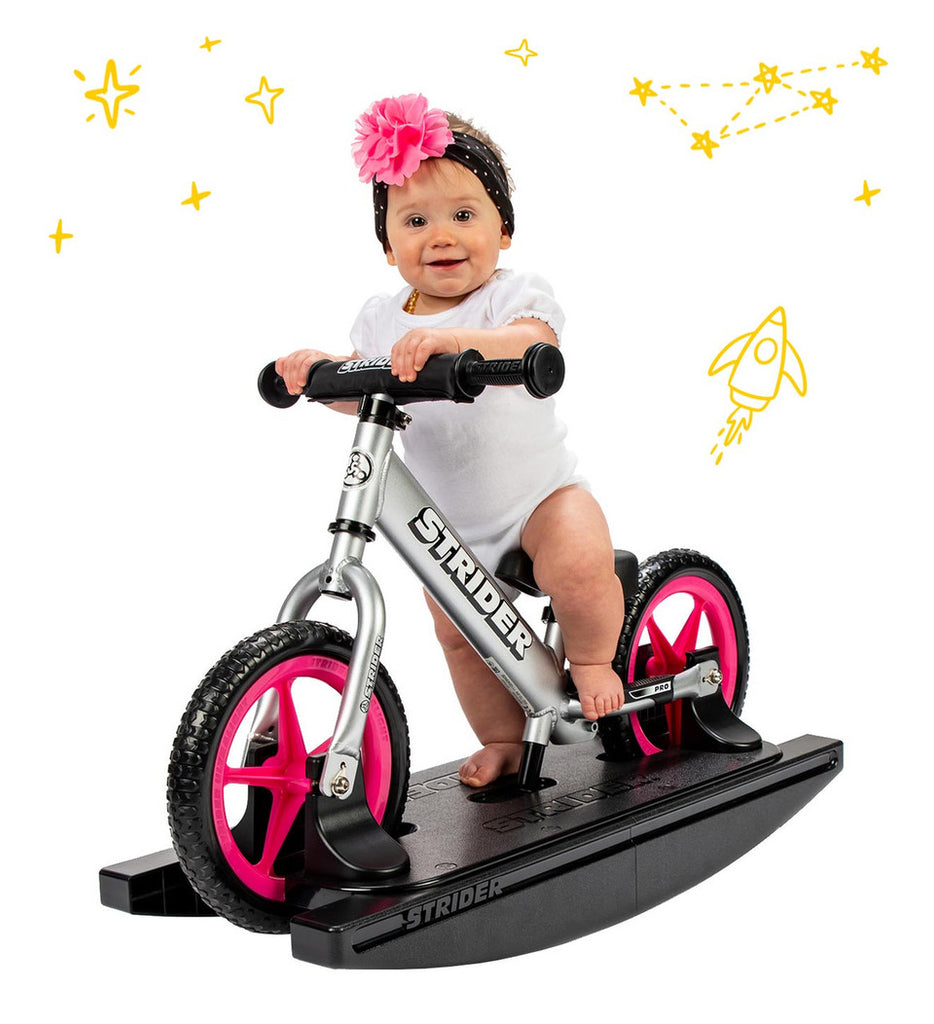 Strider Pro 2-in-1 Rocking Bike – Ultra-Light Balance Bike + Removable Rocking Base