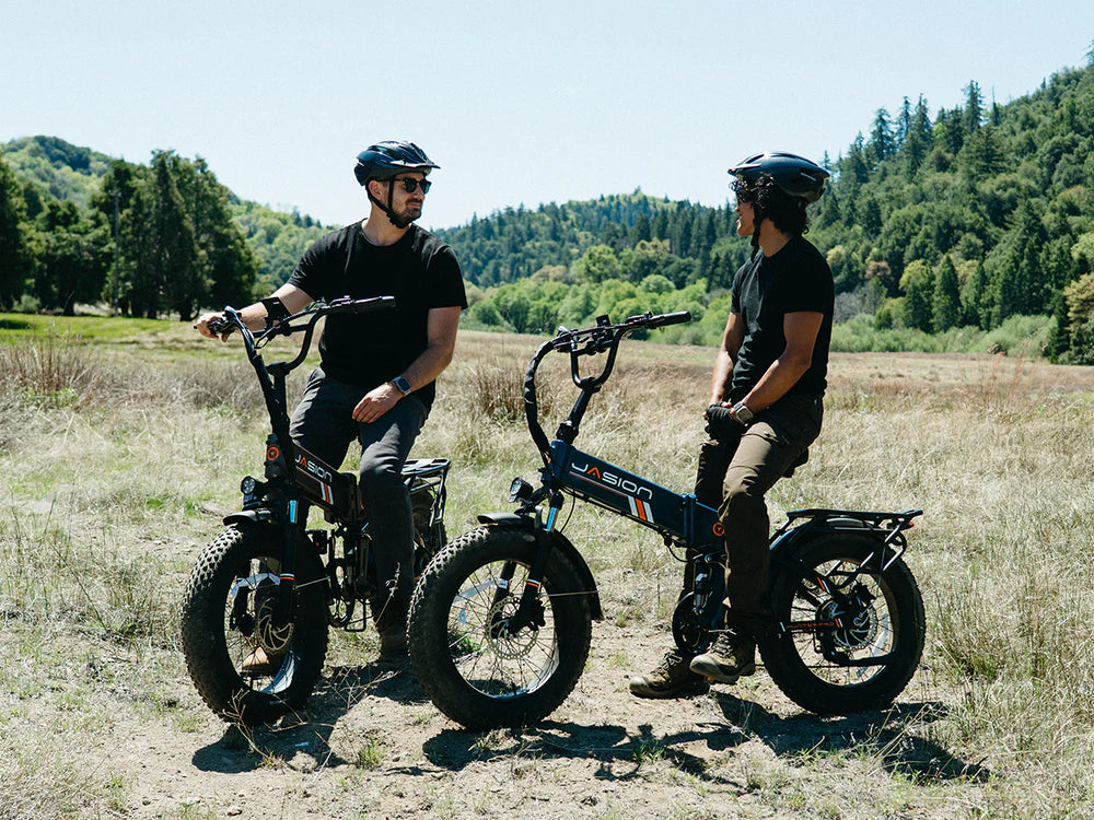 Jasion Hunter Pro Folding Electric Bike 1000W Motor 28 mph 48V 15Ah Battery