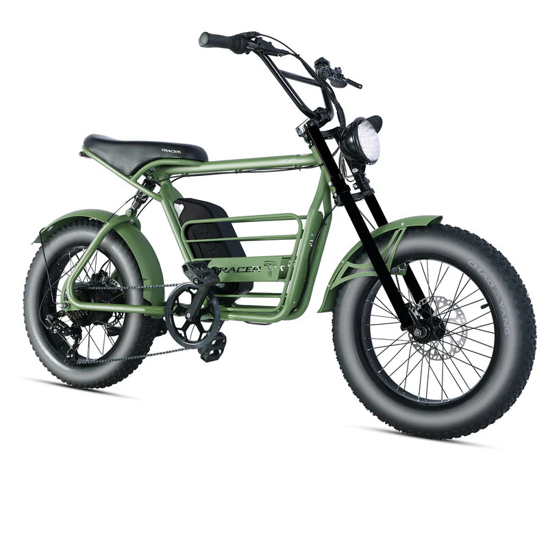 Tracer Verge 20" 800W Fat Tire E-Bike, Up to 28 MPH Top Speed, 48V 17.5Ah Battery, 55–65 Mile Range, 20×4.0 Tires, Shimano 7-Speed