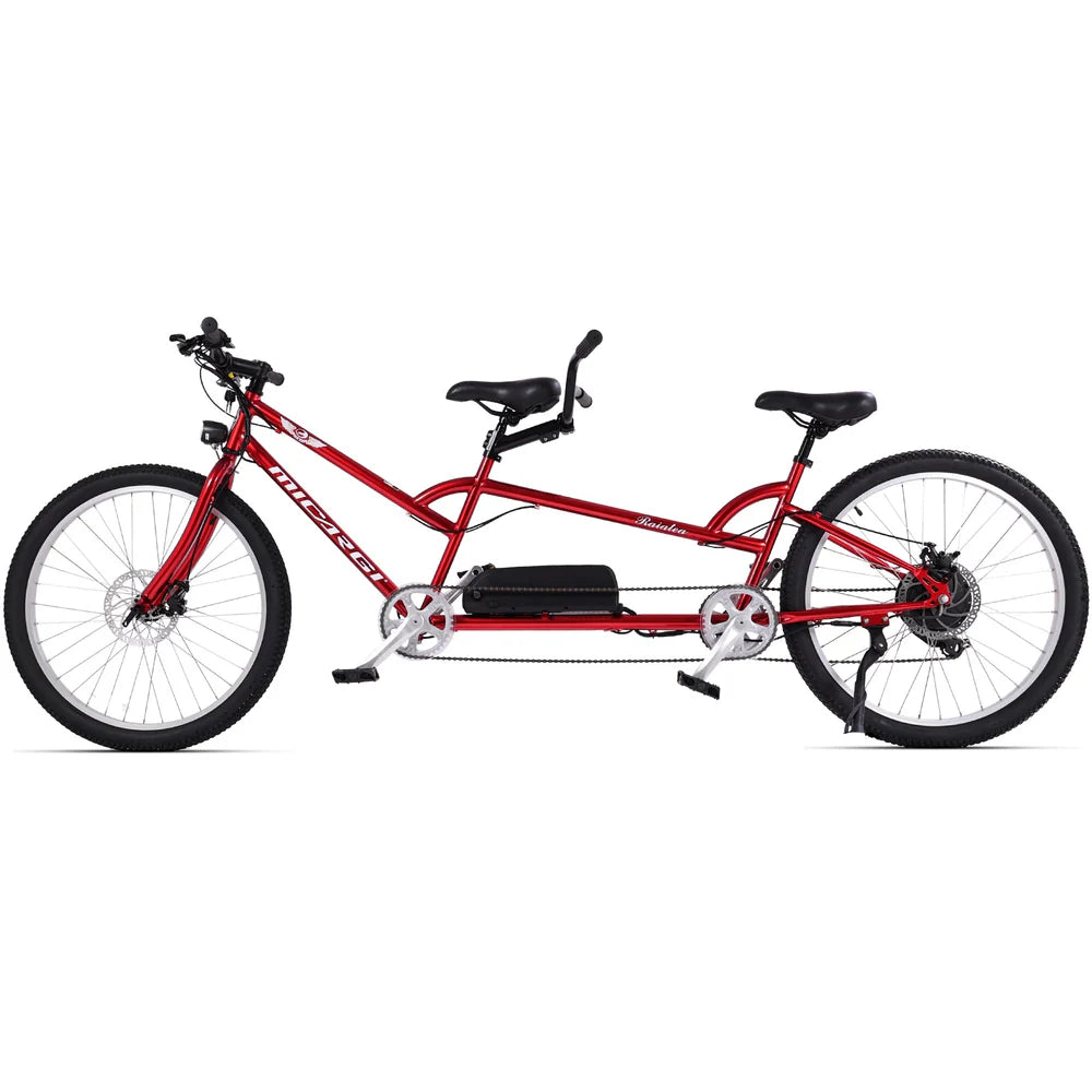 Tracer Raiatea 500W Tandem Electric Bicycle, Up to 25 MPH Top Speed, 48V 17.5Ah Battery, 30–50 Mile Range, 26” Tires, 7-Speed
