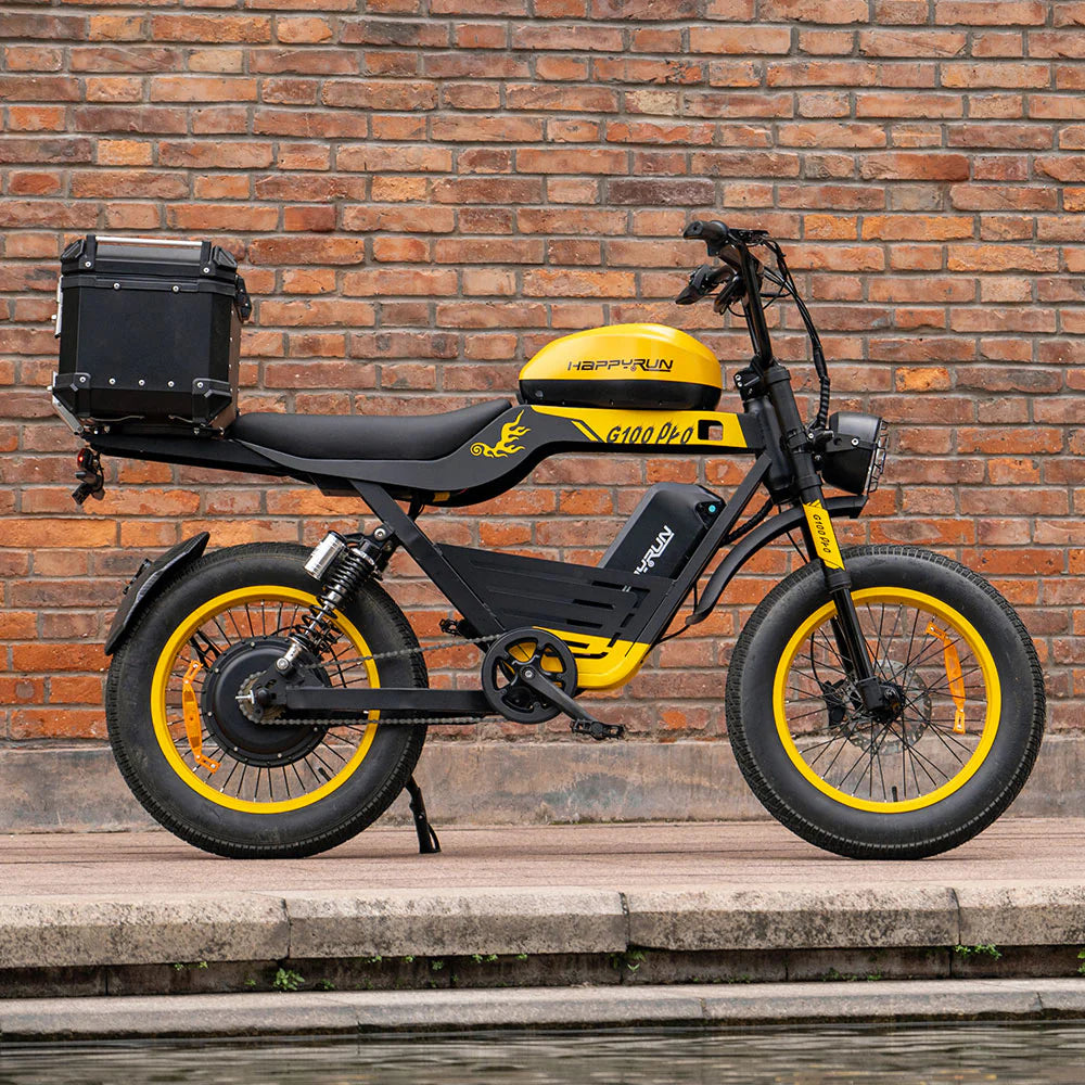 HappyRun G100 Pro – 6000W Dual Battery Electric Bike | 72V High-Performance Off-Road E-Moto