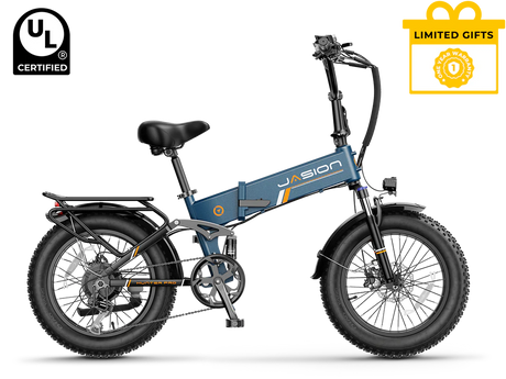 Jasion Hunter Pro Folding Electric Bike 1000W Motor 28 mph 48V 15Ah Battery
