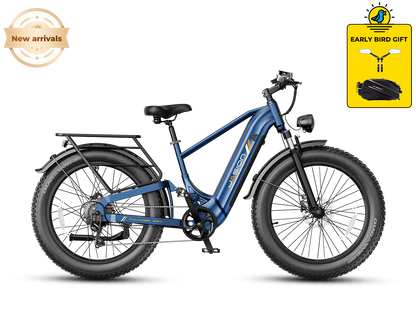Jasion Thunder Pro Electric Fat Tire Bike – 2000W Peak, 35 MPH, 52V 20Ah Battery, 90-Mile Range