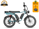 Jasion RetroVolt Max Moped-Style Electric Bike – 2000W, 35+ MPH, 52V 40Ah Dual Battery, 150-Mile Range