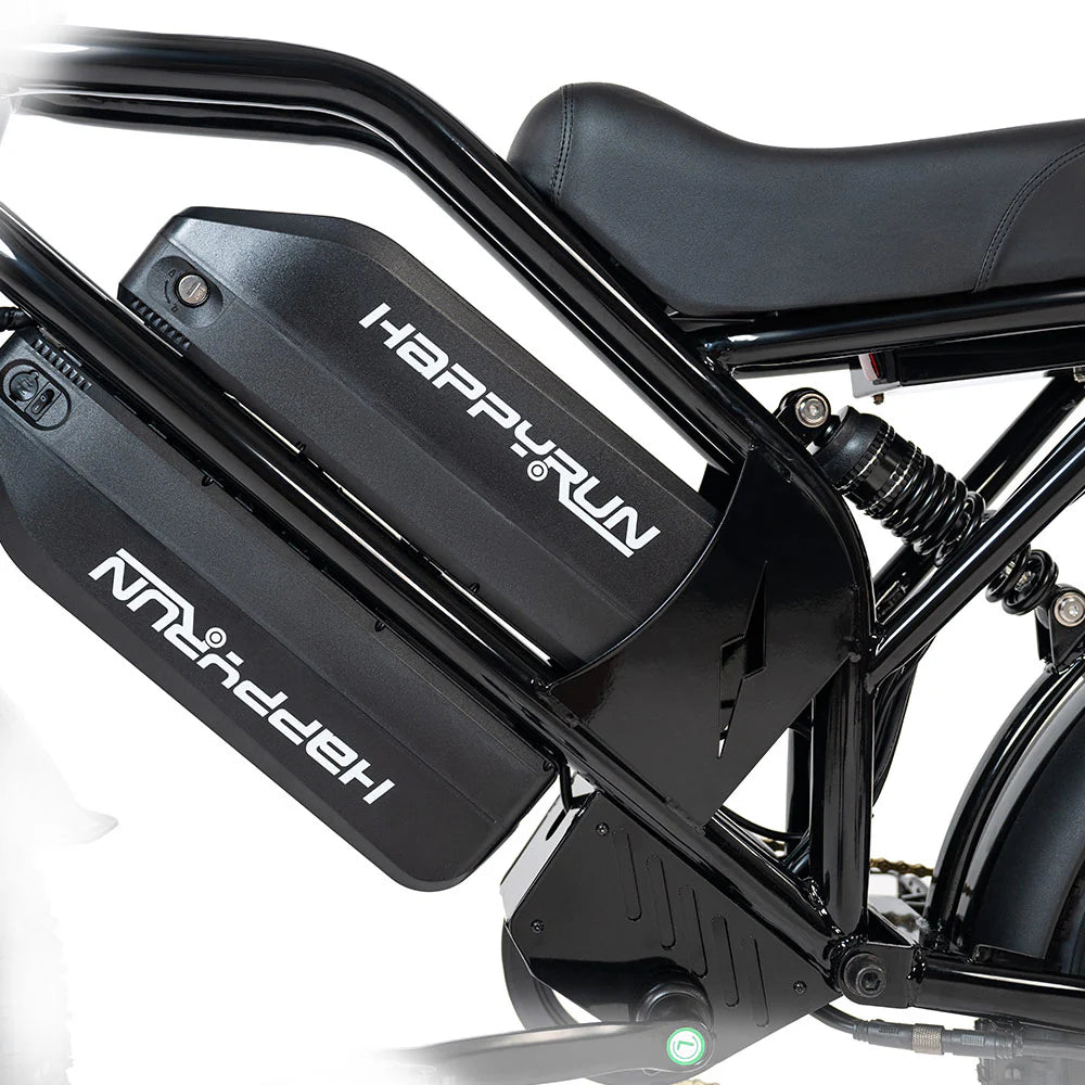 HappyRun G70 Dual-Battery Electric Cargo Bike 1000W Motor 28 mph 48V 30Ah Battery