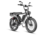 Jasion RetroVolt Max Moped-Style Electric Bike – 2000W, 35+ MPH, 52V 40Ah Dual Battery, 150-Mile Range