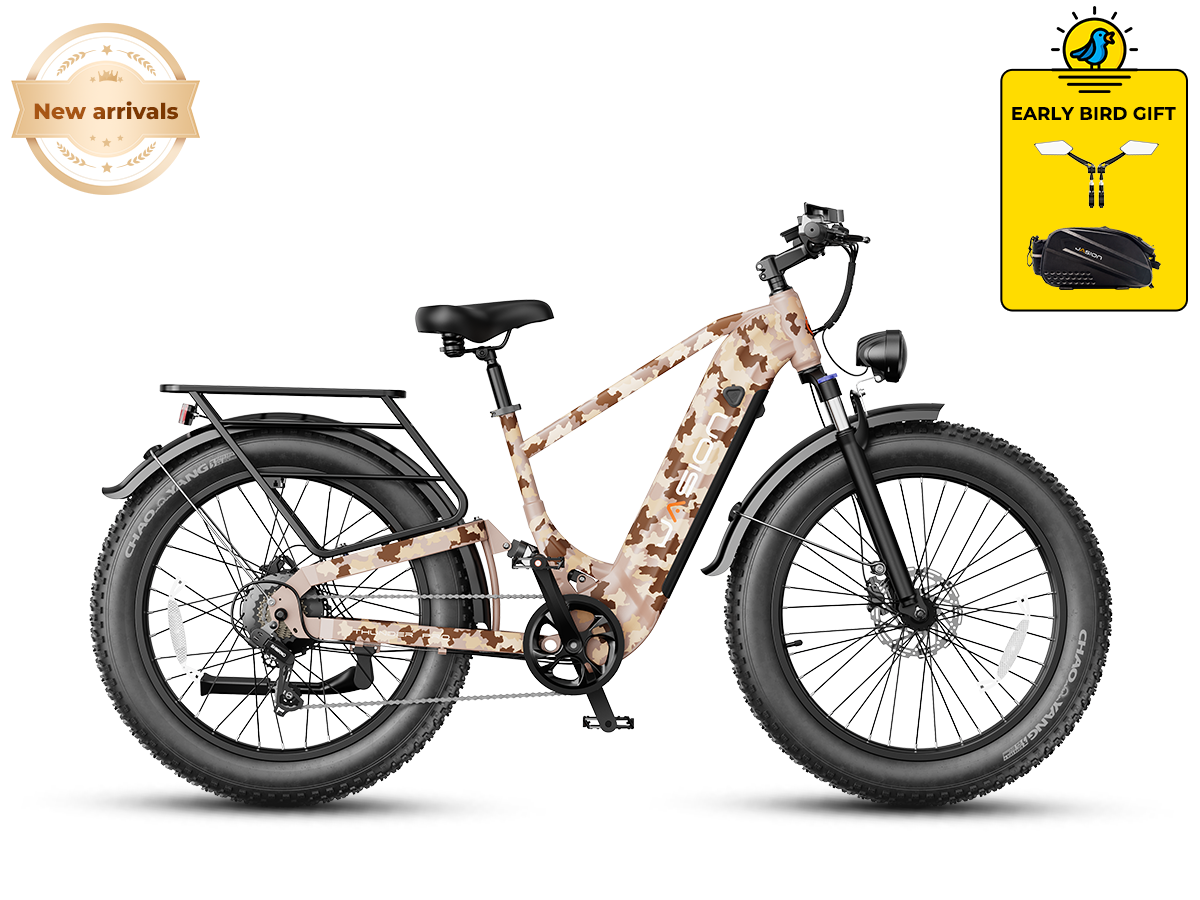 Jasion Thunder Pro Electric Fat Tire Bike – 2000W Peak, 35 MPH, 52V 20Ah Battery, 90-Mile Range