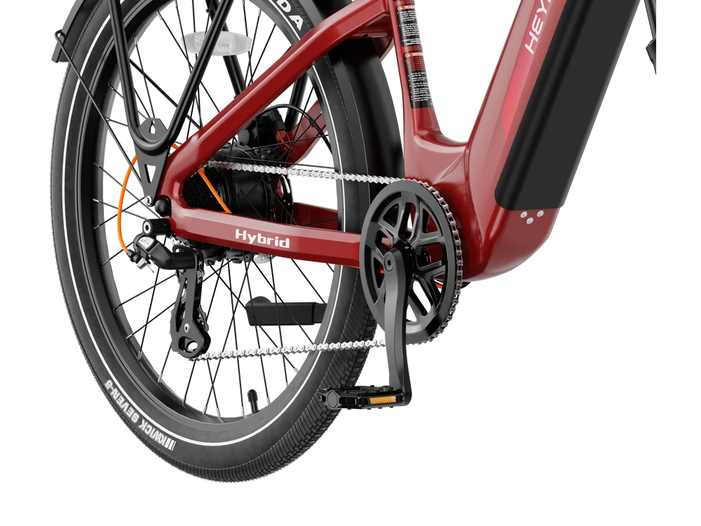 Heybike Hybrid Electric Bike – 750W, 28 MPH, 100-Mile Range