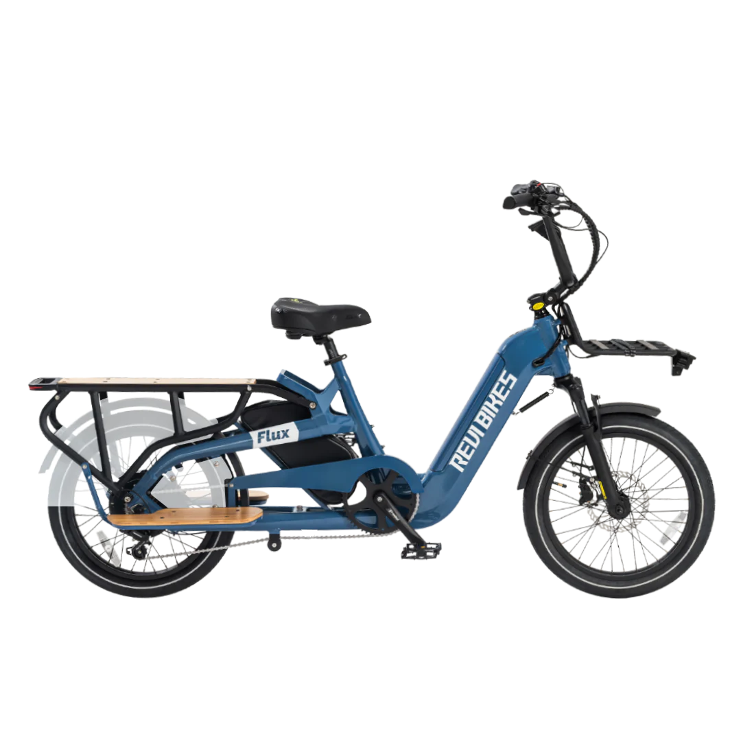 Revibikes Flux Electric Cargo Bicycle 750W Motor 25 mph 48V 15Ah Battery