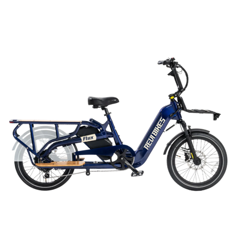 Revibikes Flux Electric Cargo Bicycle 750W Motor 25 mph 48V 15Ah Battery