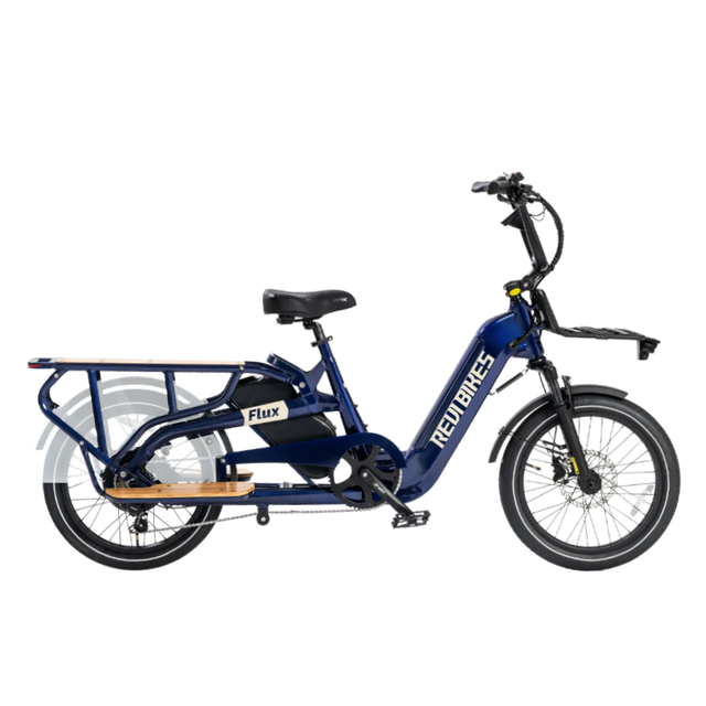 Revibikes Flux Electric Cargo Bicycle 750W Motor 25 mph 48V 15Ah Battery