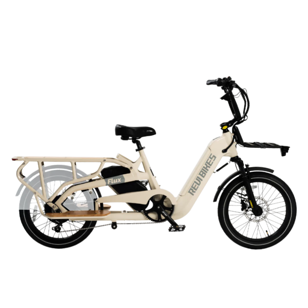 Revibikes Flux Electric Cargo Bicycle 750W Motor 25 mph 48V 15Ah Battery
