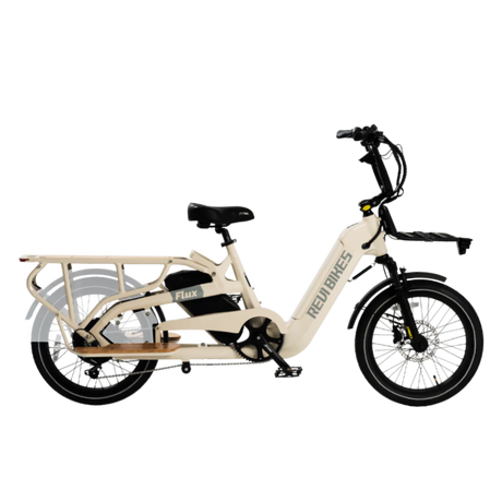 Revibikes Flux Electric Cargo Bicycle 750W Motor 25 mph 48V 15Ah Battery