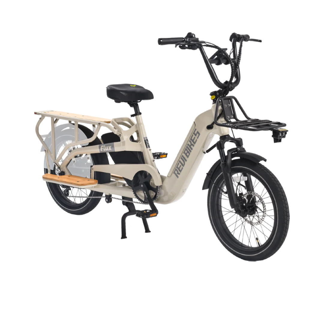 Revibikes Flux Electric Cargo Bicycle 750W Motor 25 mph 48V 15Ah Battery