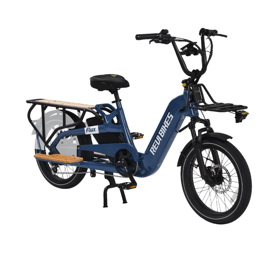 Revibikes Flux Electric Cargo Bicycle 750W Motor 25 mph 48V 15Ah Battery