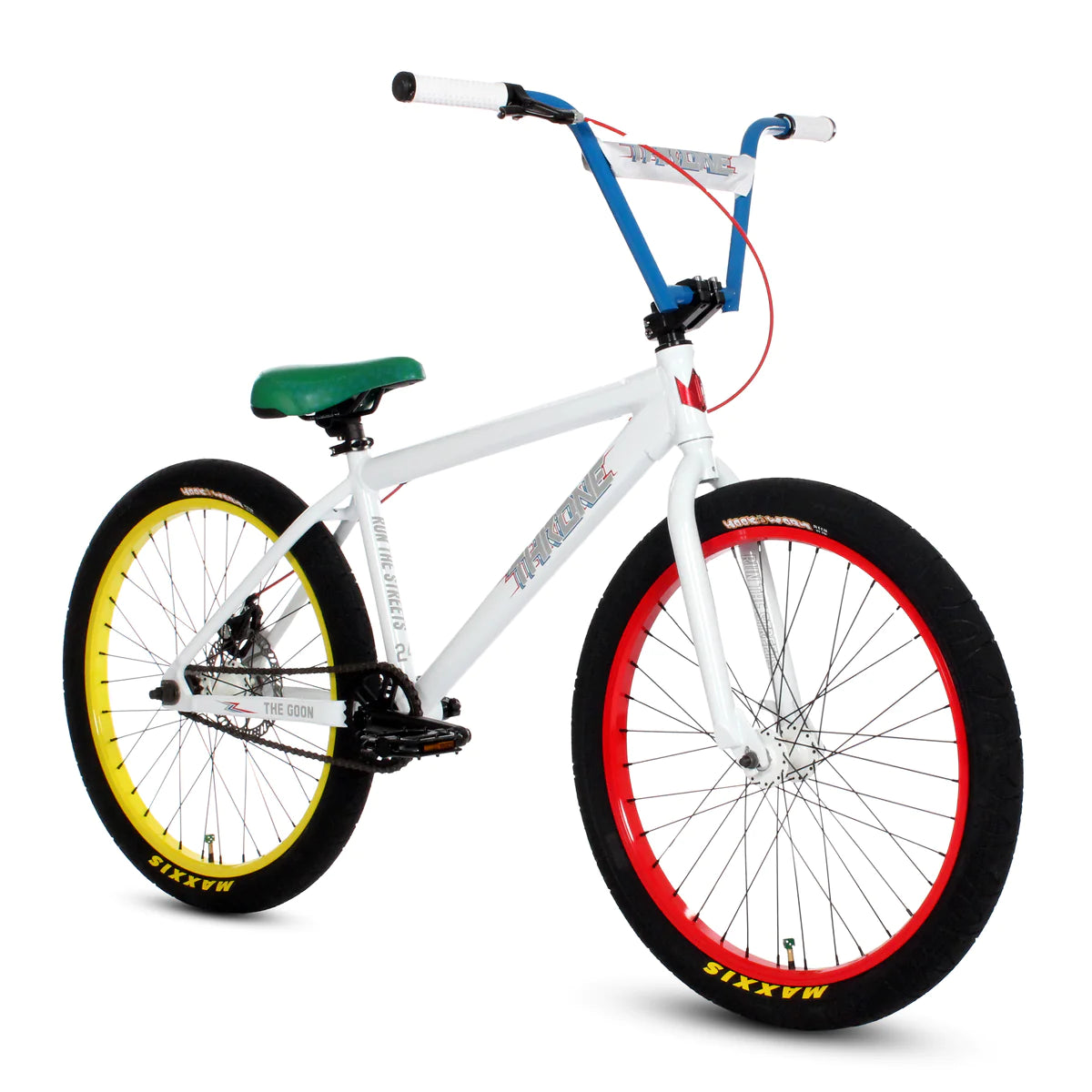 Throne Cycles The Goon - White Rubix 24" | Fixed Gear Urban BMX Bike | Urban Bike | The Goon Cycle | Throne Cycle | Street Cycle | Throne BMX | BMX Bike | Bike Lover USA