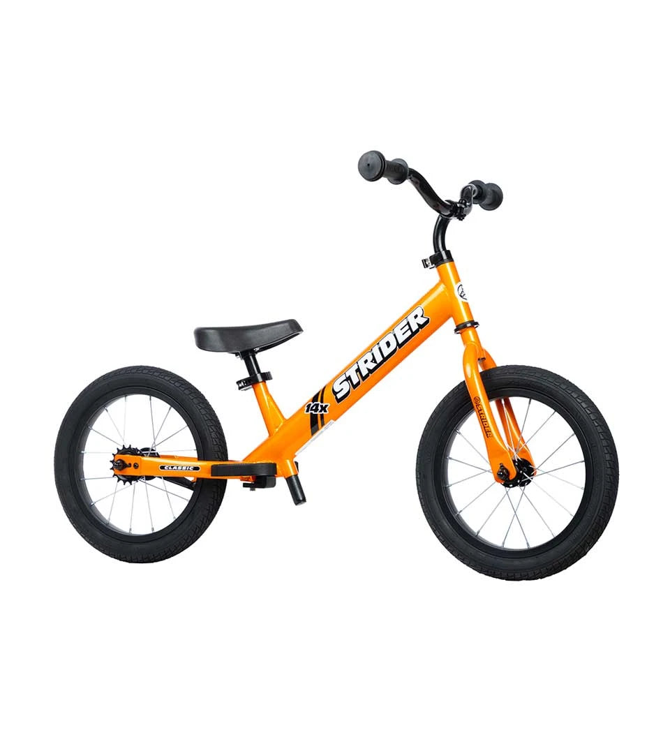 Strider 14x Classic Convertible Kids Bike – 14-Inch Wheels, Balance-to-Pedal Design, Ages 3–6