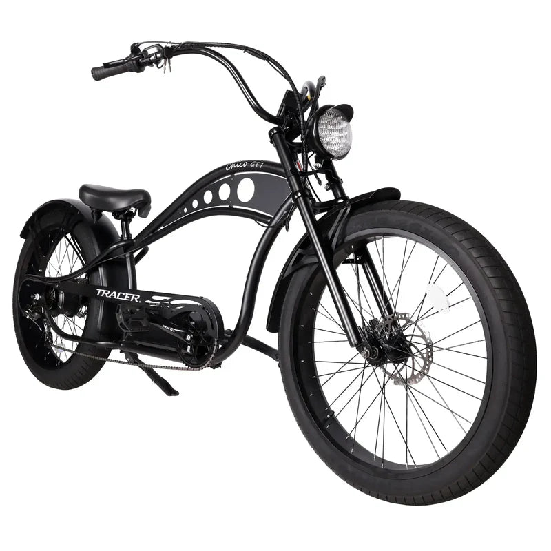 Tracer Chico GT7 750W Stretch Cruiser E-Bike, 48V 20Ah Battery, 50 Mile Range, 26” Fat Tires, Shimano 7-Speed