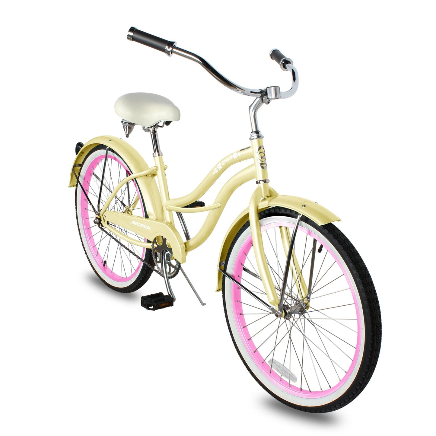 Micargi Tahiti Single Speed 26 Inch Women's Beach Cruiser Bike