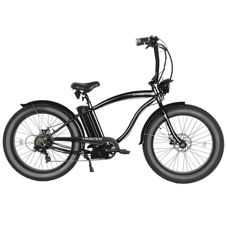 Tracer Loiter 26" 800W Cruiser E-Bike, 48V 17.5Ah Battery, 40–50 Mile Range, 26×4.0 Fat Tires, Shimano 7-Speed, Up to 25 MPH