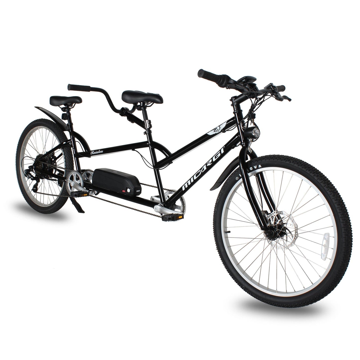 Micargi Raiatea 500W Tandem Electric Bike 26" 20MPH Top Speed 48V 10.4Ah Shimano 7-Speed
