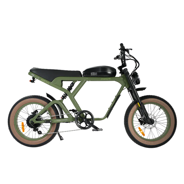 Revi Bikes Cougar Electric Bicycle 34–38 mph 48V Battery High-Torque Motor