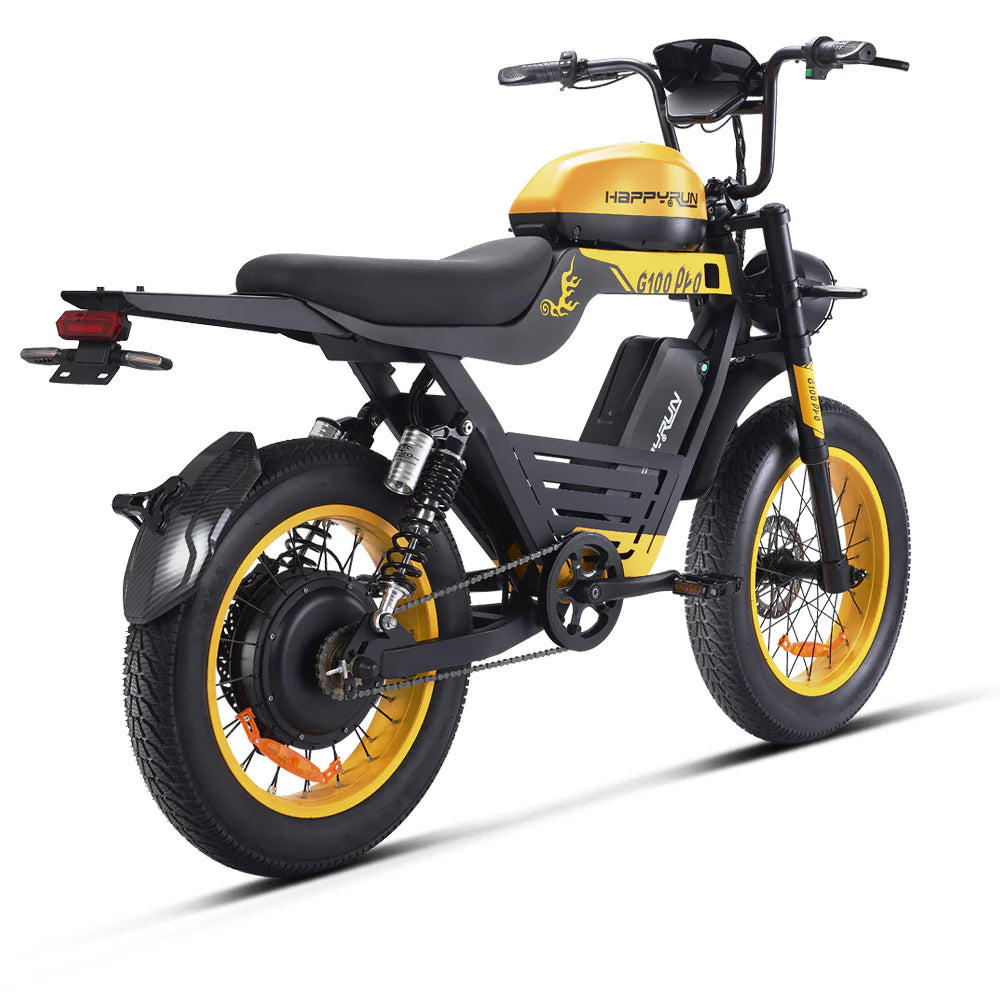 HappyRun G100 Pro – 6000W Dual Battery Electric Bike | 72V High-Performance Off-Road E-Moto
