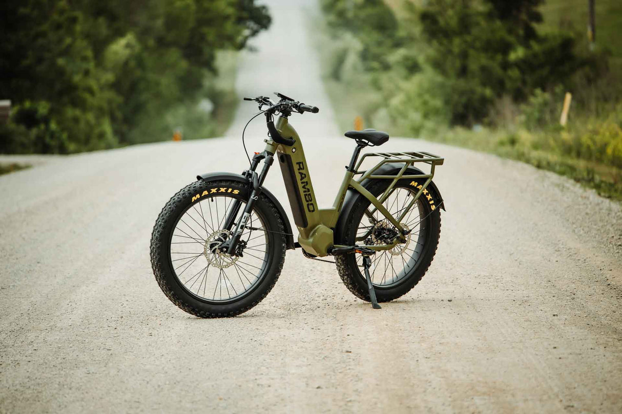 Rambo Rebel 2.0 Up to 32 MPH 1000W 48V 15Ah Mid-Drive Electric Bike