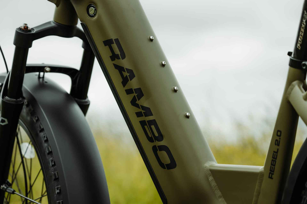 Rambo Rebel 2.0 Up to 32 MPH 1000W 48V 15Ah Mid-Drive Electric Bike