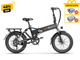 Jasion EB7 2.0 Road Trip Folding Electric Bike 850W Motor 28 mph 48V 10Ah Battery