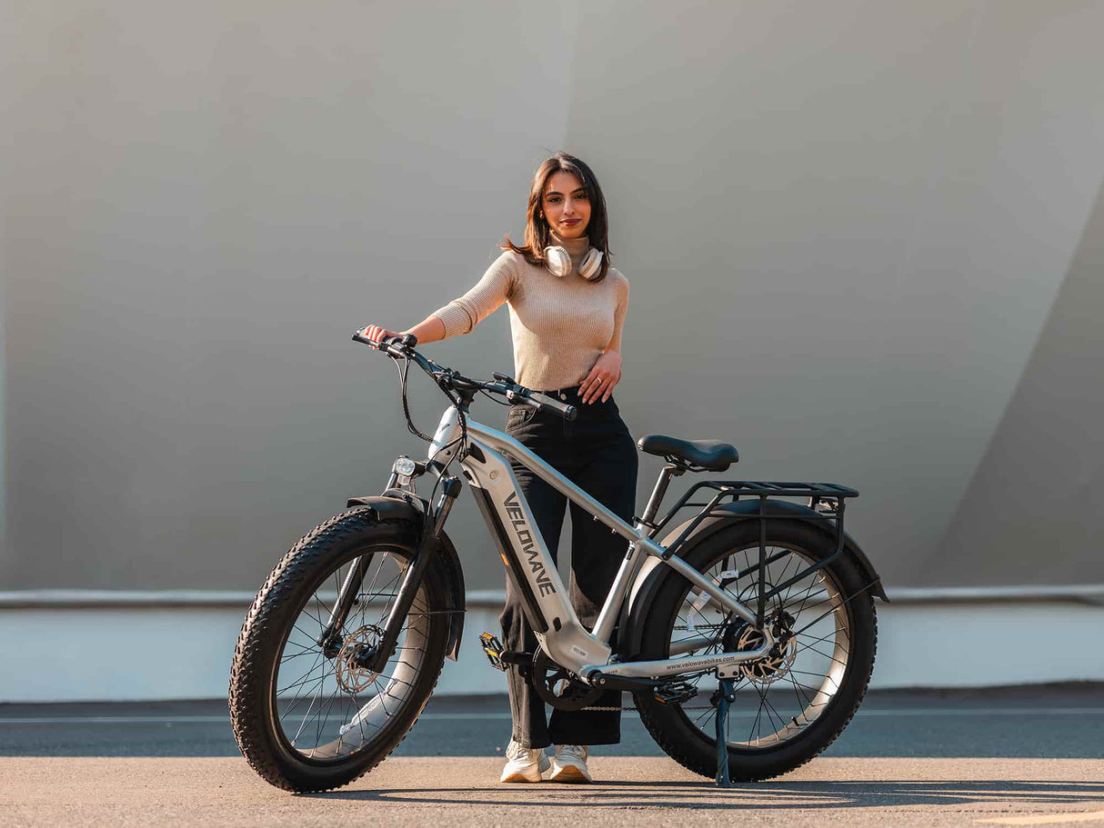 Velowave Ranger 3.0 Up to 28 MPH 750W 48V 15Ah Torque Sensor Fat Tire Electric Bike
