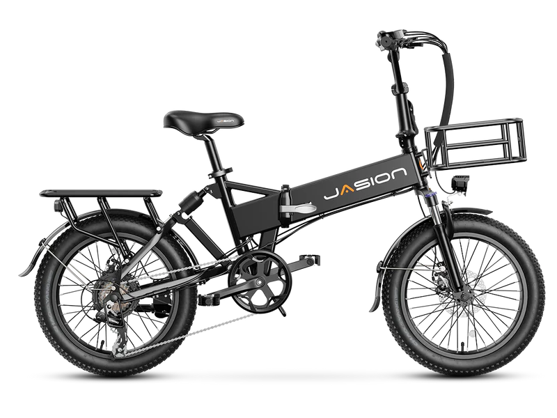 Jasion EB7 2.0 Road Trip Folding Electric Bike 850W Motor 28 mph 48V 10Ah Battery