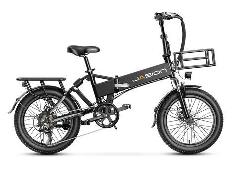 Jasion EB7 2.0 Road Trip Folding Electric Bike 850W Motor 28 mph 48V 10Ah Battery