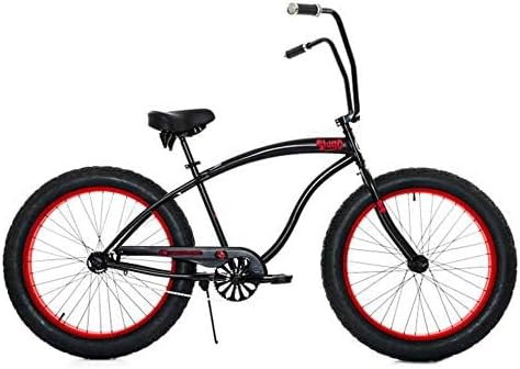 Micargi Slugo A Male 26" Beach Cruiser Bike with Fat Tires, 1-Speed, Disc Brakes