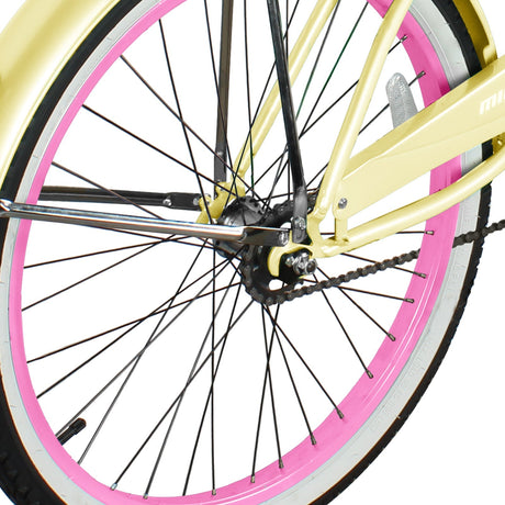 Micargi Tahiti Single Speed 26 Inch Women's Beach Cruiser Bike