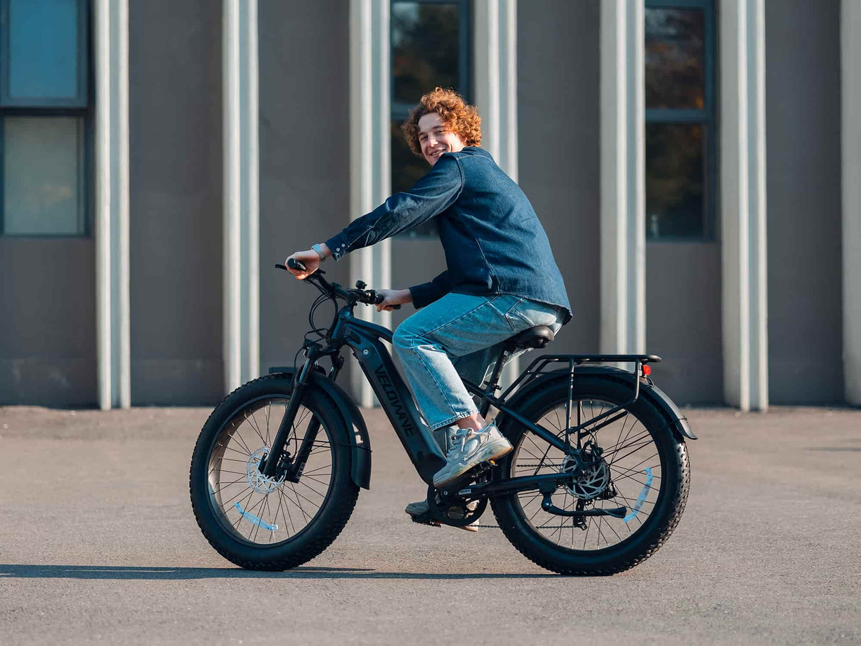 Velowave Ranger 3.0 Up to 28 MPH 750W 48V 15Ah Torque Sensor Fat Tire Electric Bike