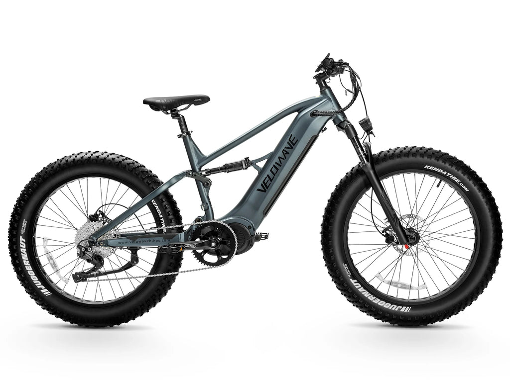 Velowave Brawny XM Up to 37 MPH 1000W 48V 20Ah Full Suspension Electric Mountain Bike