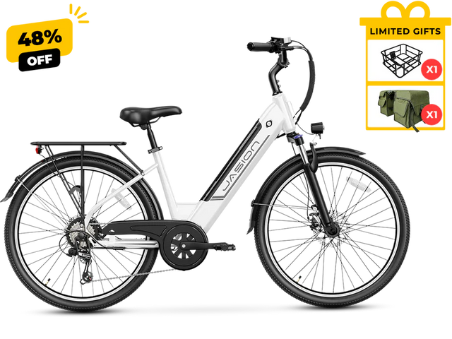 Jasion EB5 Roamer ST Road Trip Electric Bike 28 mph 48V 11Ah Battery